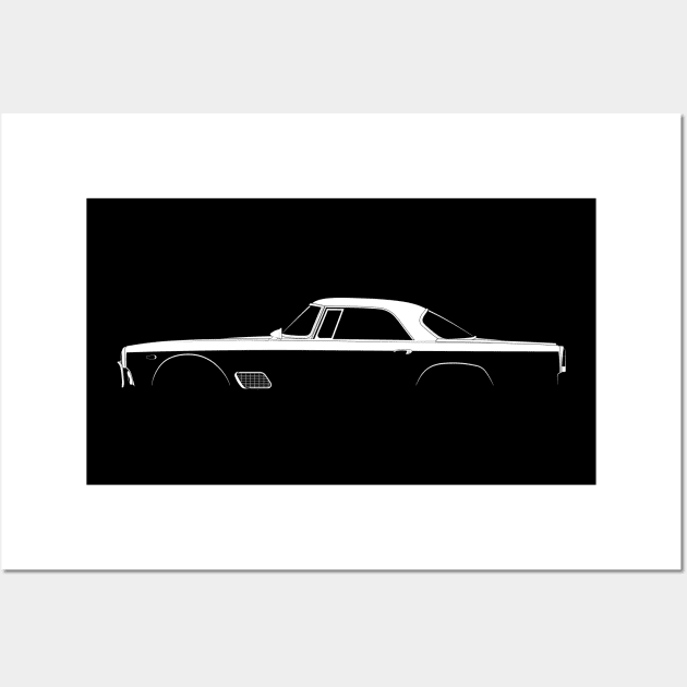 Maserati 3500 GT Silhouette Wall Art by Car-Silhouettes